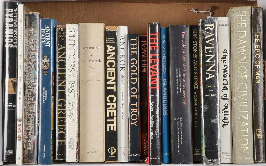 GOOD WORLD HISTORY LIBRARY: GOOD WORLD HISTORY LIBRARY. Comprising 19 books focusing on historical and ancient civilizations including "Ravenna," Bovini 1971, Harry N. Abrams, Inc.; "The World of Renaissance Florence," Martinell