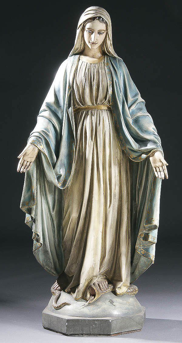 1107 RELIGIOUS VINTAGE STATUE the Virgin Mary