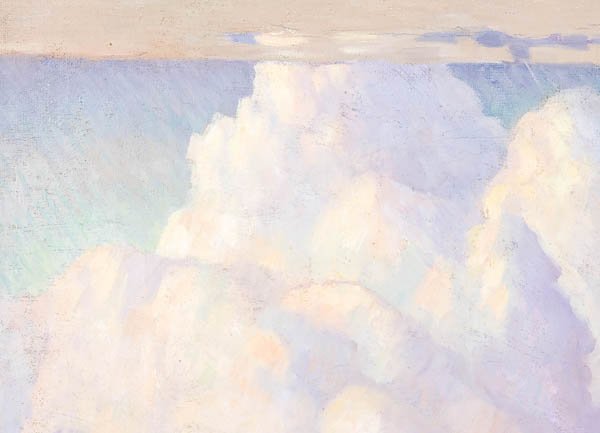 Painting, Marvin Cone (American) cloud landscape - 6