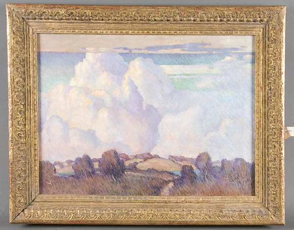 Painting, Marvin Cone (American) cloud landscape - 7