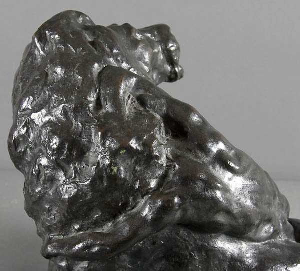 Bronze, Arthur Putnam (American), Man and Lion - 8