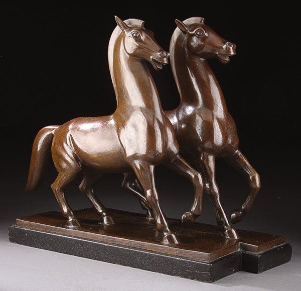 Bronze, Joseph Colette (American) Horses