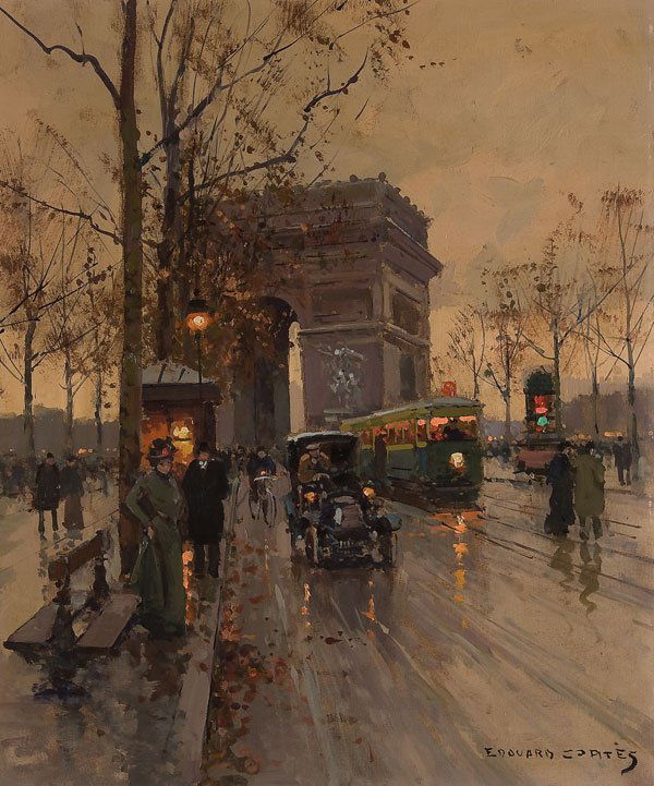 Painting, Edouard Cortes (French) Paris Scene: EDOUARD LEON CORTES (French 1882-1969) Avenue de Friedland - Paris Oil on canvas Signed lower right 21.4 inches x 18 inches (54.2 x 46 cm) Estimate $25,000-$35,000 Provenance: Private Midwest Collecti