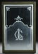 337: 3 FRENCH ETCHED GLASS WINDOW PANELS