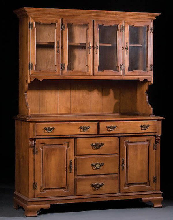 1087 A GOOD TELL CITY MAPLE EARLY AMERICAN STYLE HUTCH Oct 21, 2009
