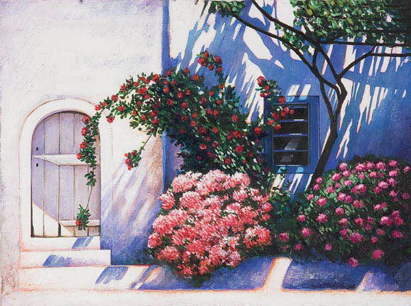 PAINTING: IGOR MEDVEDEV (American b. 1931) All in Bloom III--1996 Acrylic on paper Signed and dated lower right 22.75 inches x 30 inches Estimate $400-$600