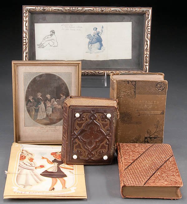 A VINTAGE EPHEMERA AND BIBLIOGRAPHY GROUP, late 1: A VINTAGE EPHEMERA AND BIBLIOGRAPHY GROUP, late 19th-early 20th century, including Columbian exposition 1893 World's Fair book, leather bound photography albums, vintage sheet music and a quantity of 