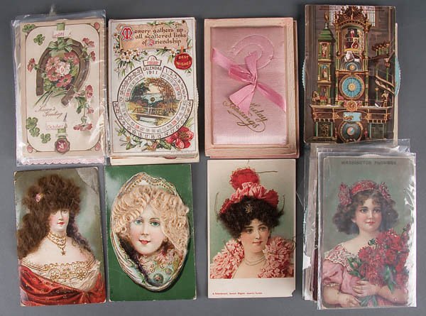 35 REAL HAIR & MECHANICAL POSTCARDS early to mid: 35 REAL HAIR & MECHANICAL POSTCARDS early to mid 20th century. With some novelties including pin cushion. Estimate $100-$200