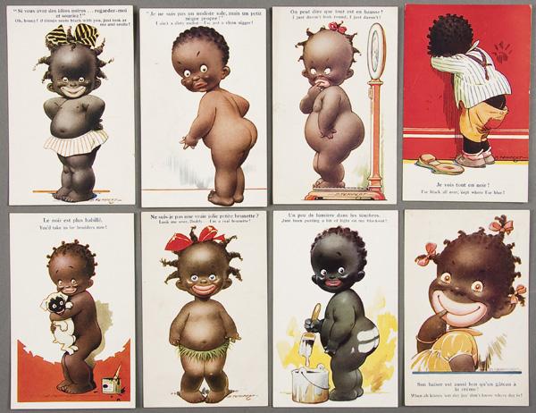 BLACK MEMORABILIA: ILLUSTRATION POSTCARD: 32 ARTIST SIGNED POSTCARDS early 20th century, the majority by Colombo, plus a series by D. Tempist. About half postally used. Good to excellent condition.