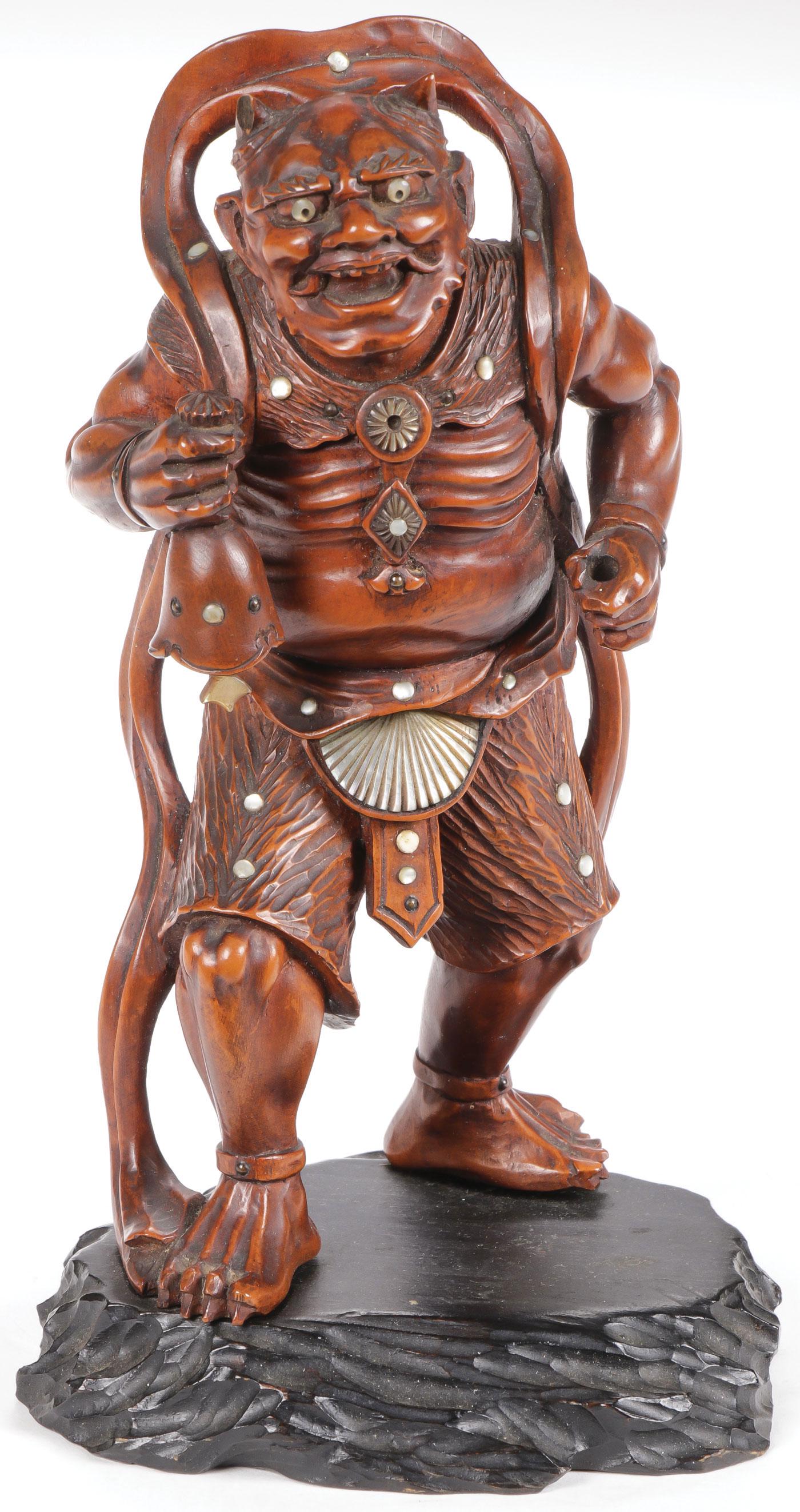 CARVED JAPANESE OKIMONO, MEIJI (1 of 7)