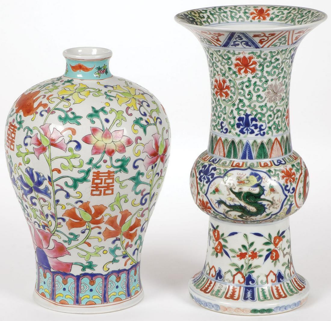 TWO CHINESE VASES (1 of 2)