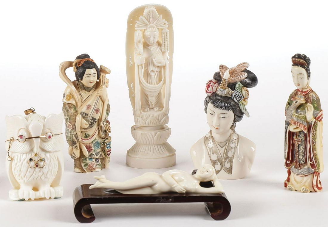 VINTAGE MIXED ASIAN GROUP C. 1890-1950 (1 of 2)