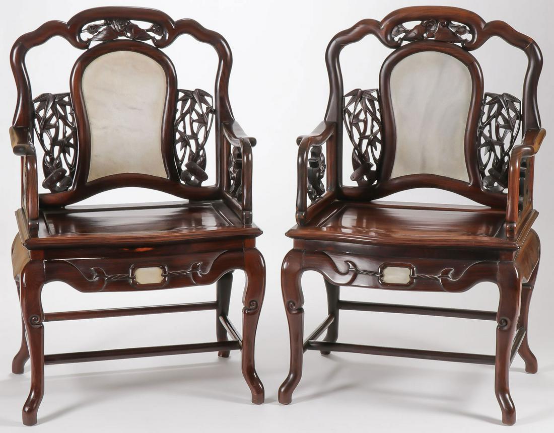 A PAIR OF CHINESE THRONE CHAIRS (1 of 5)