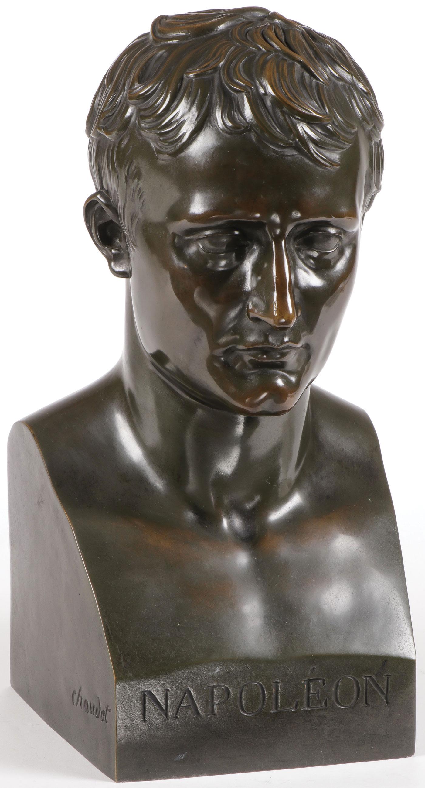 BRONZE BUST OF NAPOLEON CHAUDET (1 of 4)