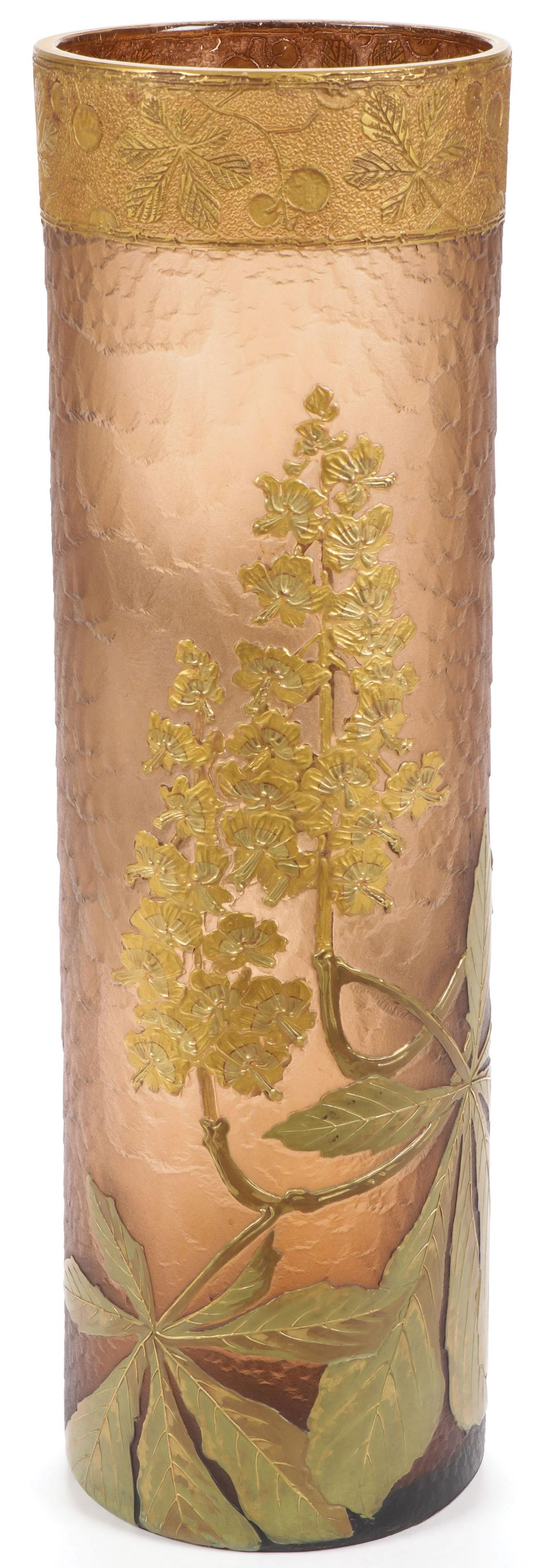 MONT JOYE FRENCH CAMEO GLASS VASE, C. 1920 (1 of 3)