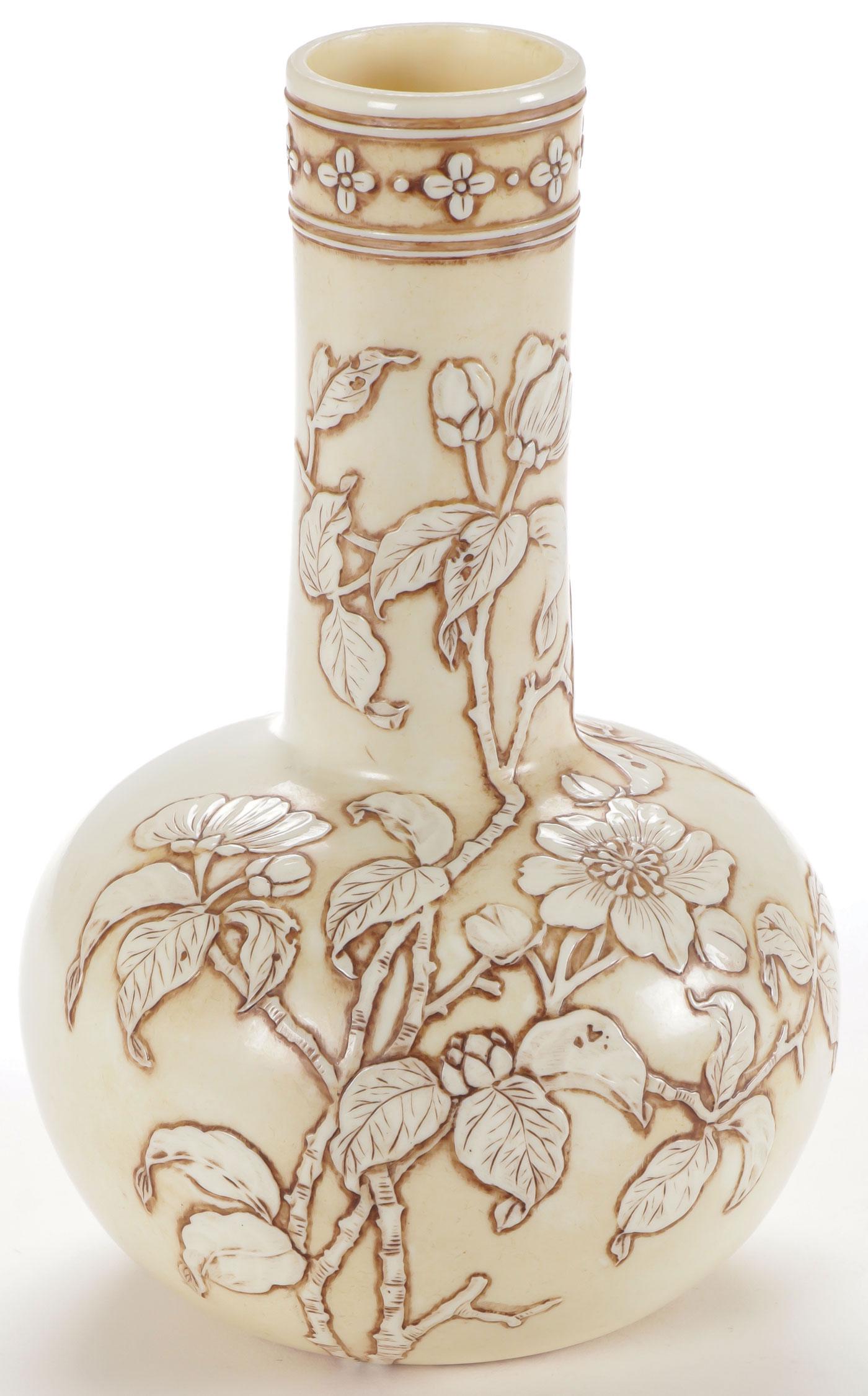 SIGNED WEBB ENGLISH CAMEO VASE (1 of 3)