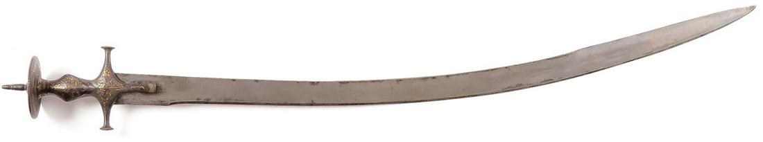 INDIAN LATE MOGUL TULWAR SWORD, 19TH C. (1 of 2)