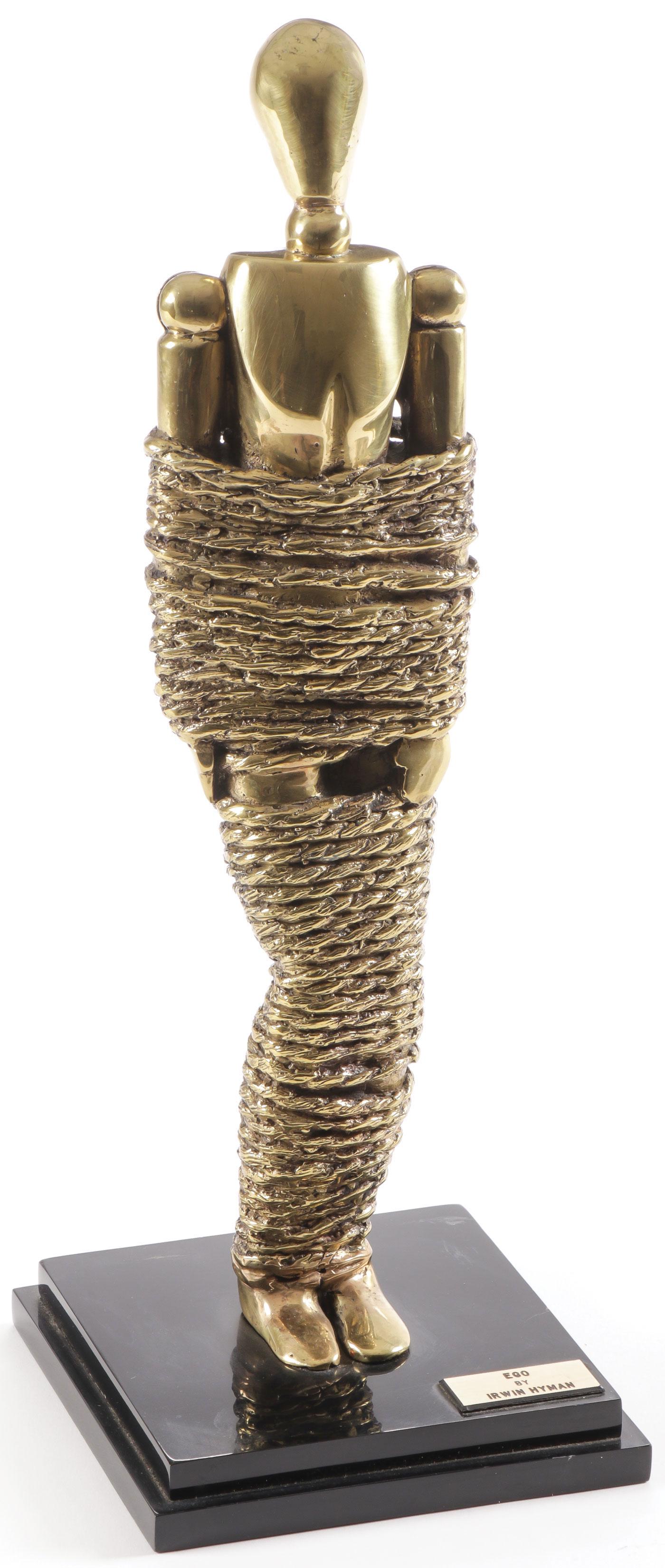 MODERN BRONZE SCULPTURE, SIGNED, IRWIN HYMAN (1 of 5)