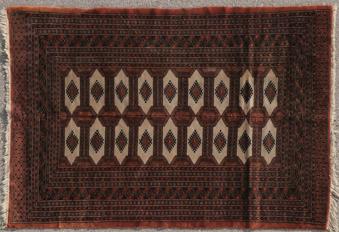 A PAIR OF BOKHARA ORIENTAL CARPETS (1 of 6)