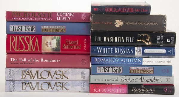 14 RUSSIAN EMPIRE & ROMANOV FAMILY RELATED BOOKS: A GROUP OF 14 BOOKS RELATING TO THE RUSSIAN EMPIRE AND THE ROMANOV FAMILY, CIRCA 1967-2000, including: Nicholas and Alexander by Massie; Nicholas and Alexander by Massie (hardcover); The Last Diary of