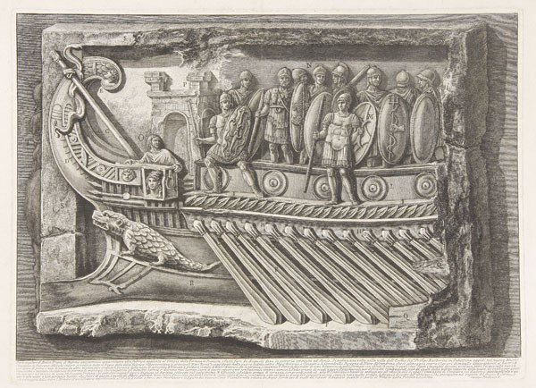 PIRANESI ENGRAVINGS: Giovanni Battista Piranesi (ITALIAN, 1720-1778) and Francesco Piranesi (Italian 1758-1810) A group of four 18th /19th century engravings. #1 "Parte angolare di antico Fregio di Marmo..." by F. Piranes