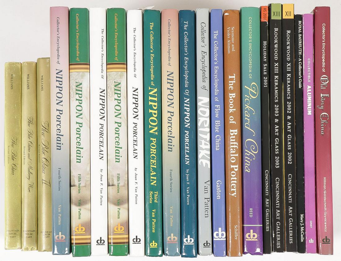 GOOD PORCELAIN REFERENCE LIBRARY & MORE: GOOD PORCELAIN REFERENCE LIBRARY & MORE. Comprising 21 individual publications, including eight editions of "The Collector's Encyclopedia of Nippon Porcelain", three past auction catalogs from Cincinn