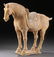 550: CHINESE TERRACOTTA HORSE, TANG DYNASTY, C. 700 AD - 2