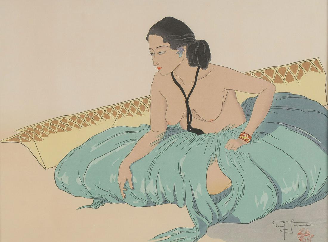 ORIGINAL SIGNED JACOULET WOODBLOCK 1937 (1 of 6)