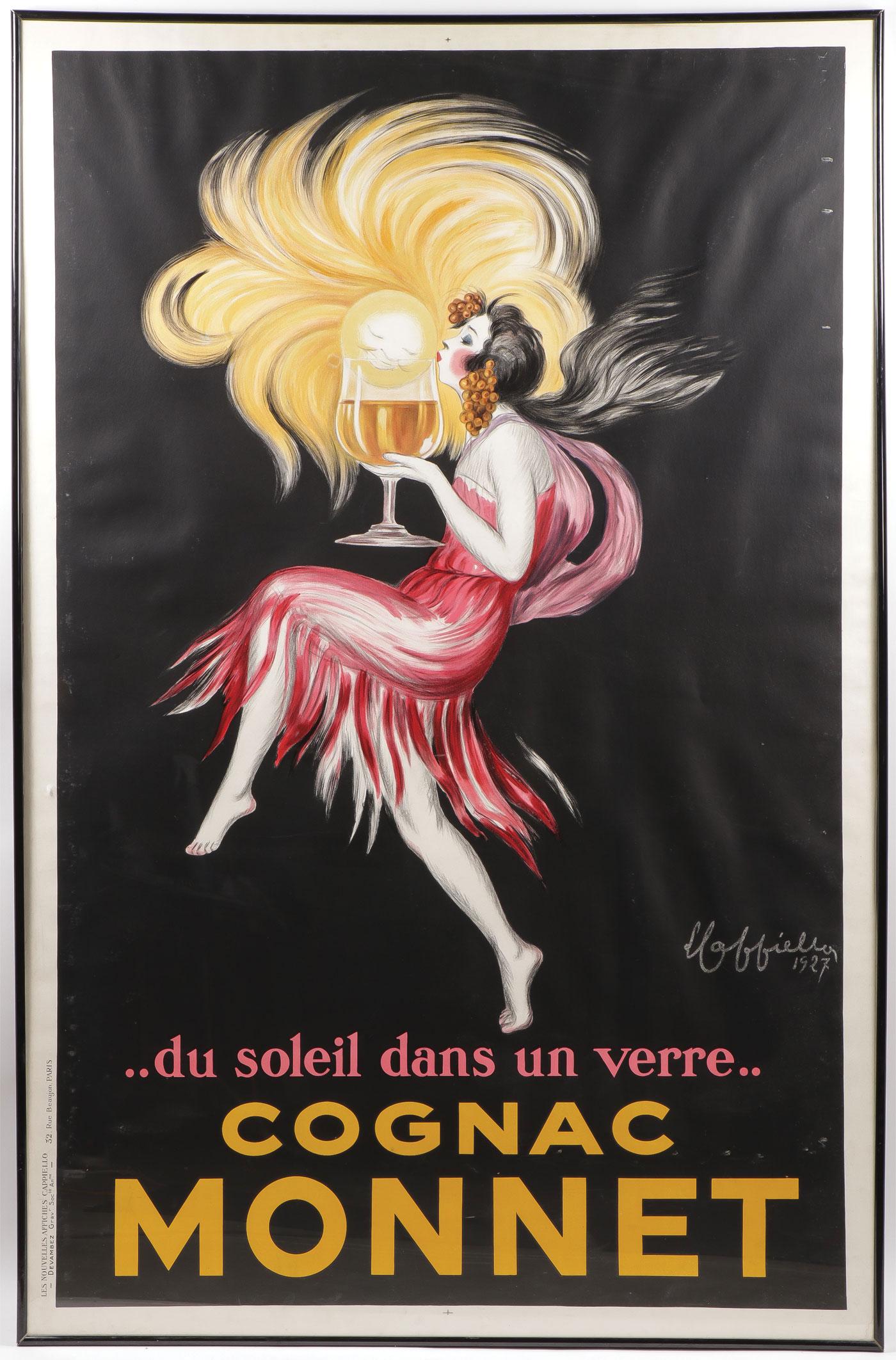 VINTAGE FRAMED COGNAC POSTER, 1927 (1 of 2)