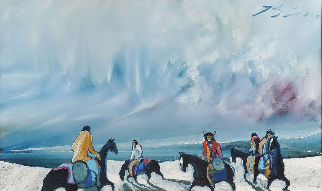 GREAT ORIGINAL EARL BISS OIL ON CANVAS (1 of 4)