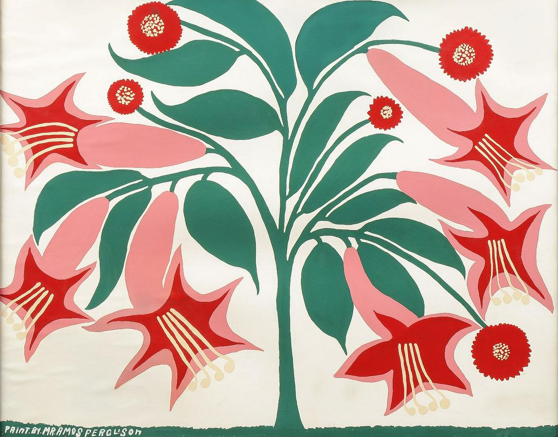 GREAT AMOS FERGUSON FOLKART PAINTING (1 of 3)