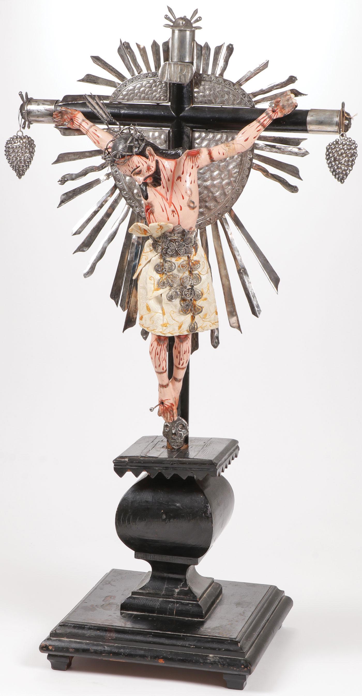 SPANISH COLONIAL STYLE CRUCIFIXION (1 of 4)