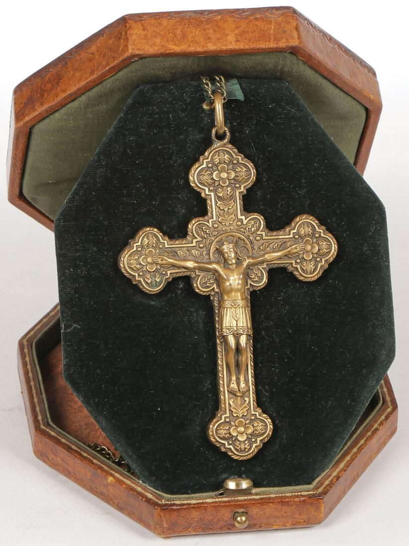EXCEPTIONAL GILT-BRONZE EPISCOPAL PECTORAL CROSS (1 of 2)