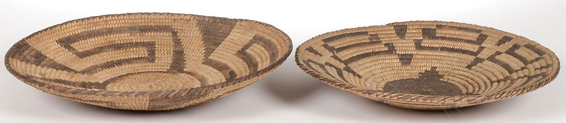 PAIR OF PIMA WOVEN TRAYS (1 of 2)