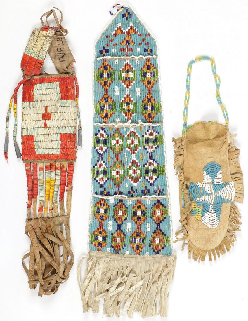 PLAINS QUILL AND BEADED BAGS (1 of 2)