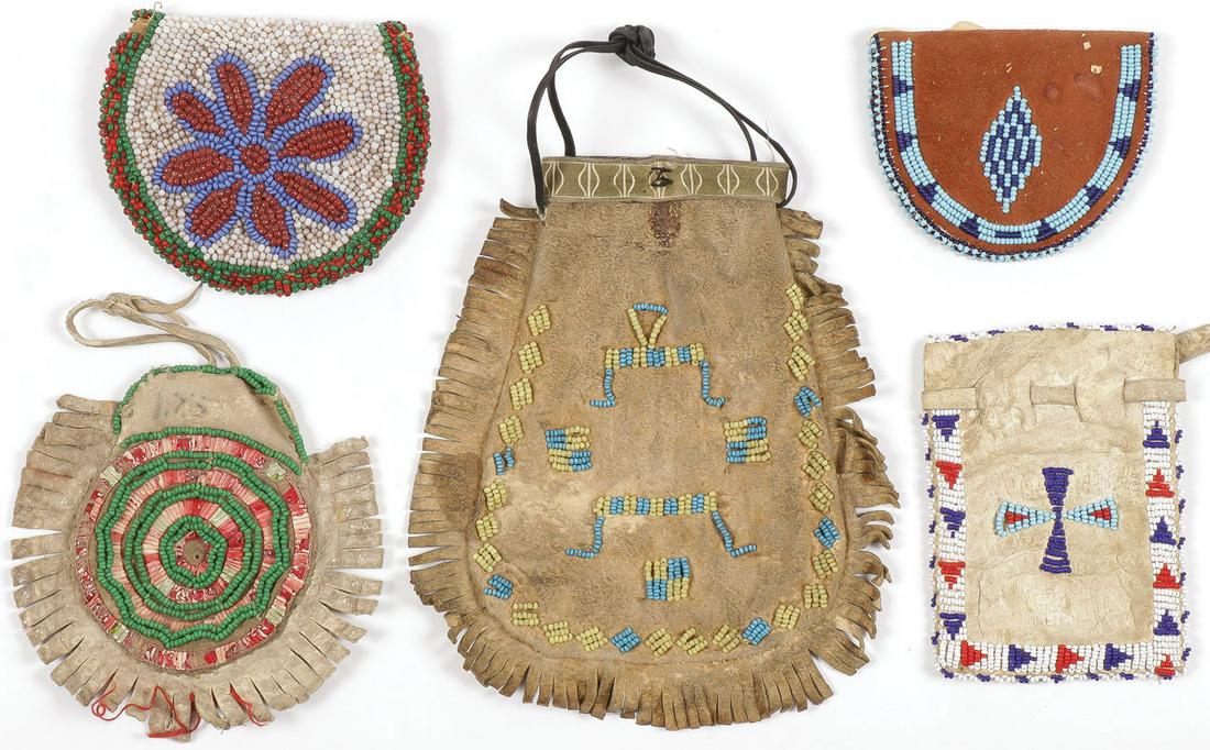 NATIVE AMERICAN BEADED POUCHES (1 of 2)