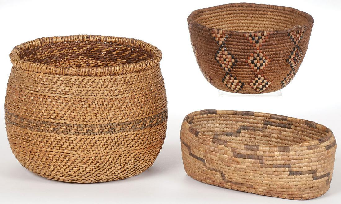 MIXED NATIVE AMERICAN WOVEN BOWL (1 of 2)