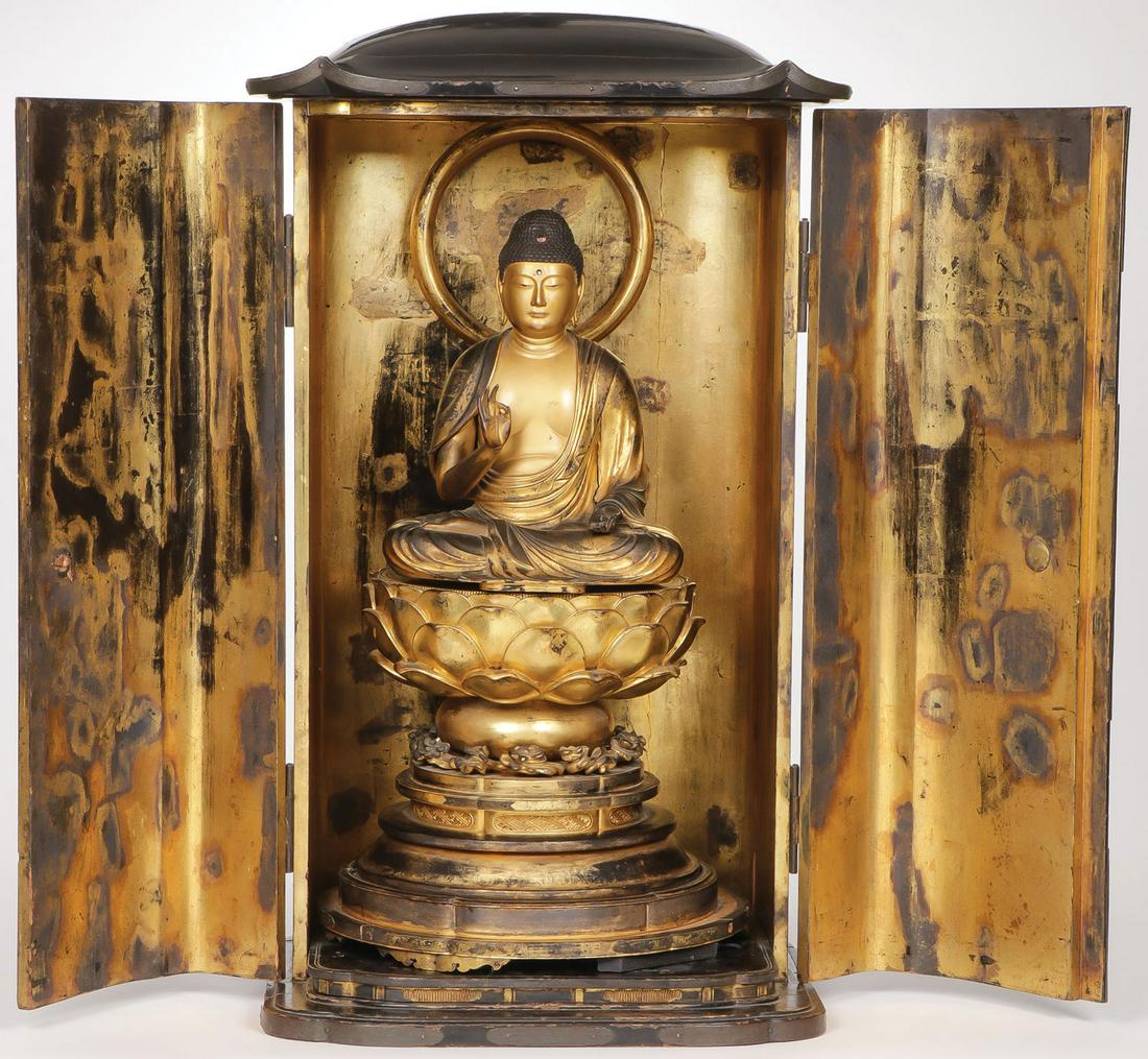 LARGE & IMPORTANT JAPANESE ZUSHI, EDO (1 of 4)