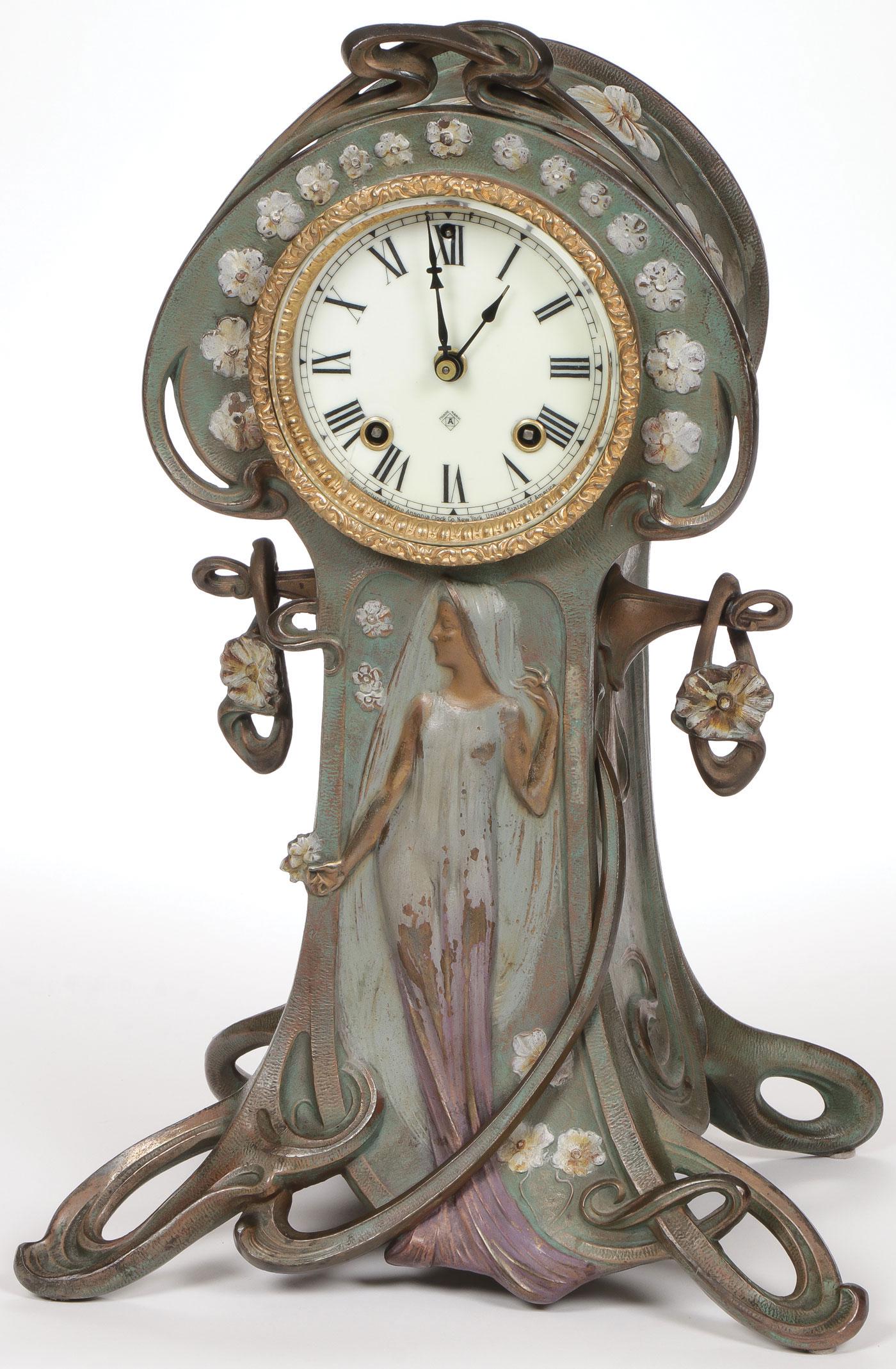 ART NOUVEAU ANSONIA CLOCK (1 of 3)