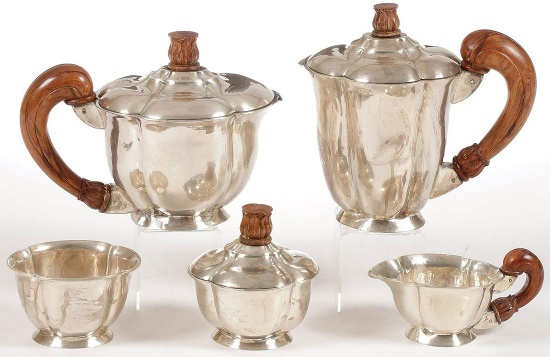 IMPRESSIVE MEXICAN SILVER COFFEE TEA SERVICE (1 of 3)