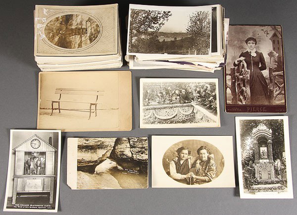 OVER 200 REAL PHOTO POSTCARDS: OVER 200 REAL PHOTO POSTCARDS mostly family pictures of people and some outdoor scenes with some commercial images, together with approximately 100 amateur snap shots.