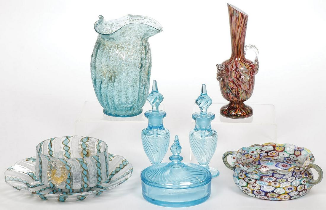 GOOD GROUP VICTORIAN ART GLASS (1 of 1)