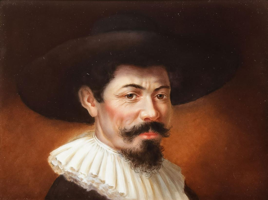 STUNNING HAND PAINTED LIMOGES PORCELAIN PLAQUE (1 of 4)