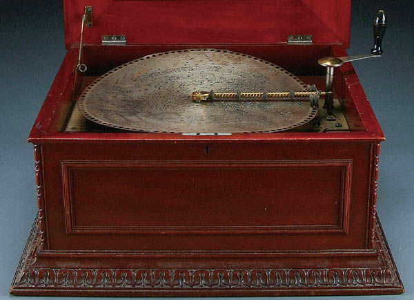 A FINE REGINA DISC MUSIC BOX late 19th century ma