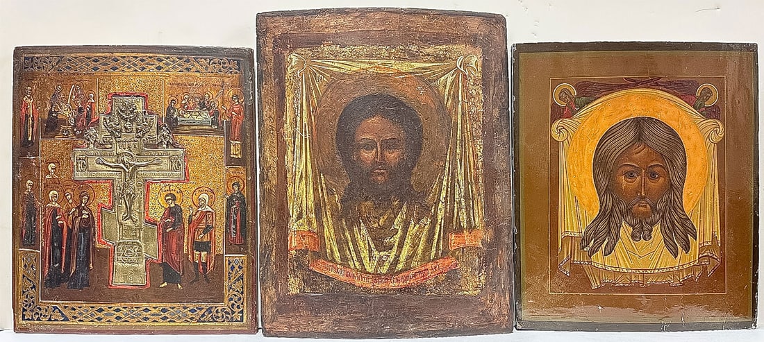 THREE RUSSIAN ICONS (1 of 1)