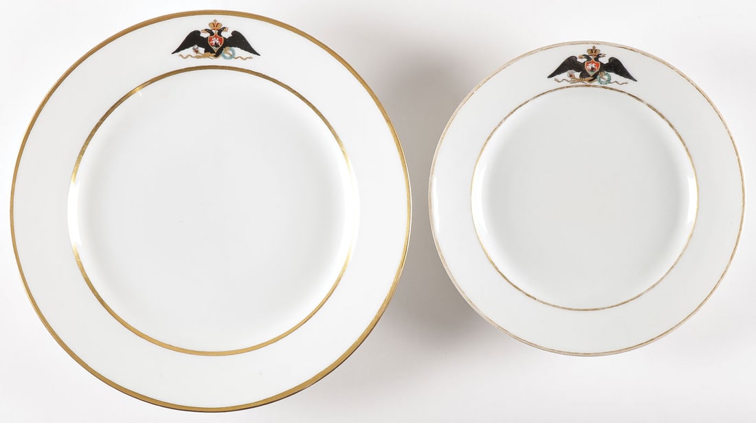 IMPERIAL RUSIAN PORCELAIN GATCHINA SERVICE (1 of 3)