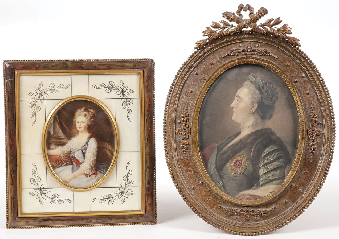 RUSSIAN PORTRAITS EMPRESS CATHERINE & MARIA (1 of 2)