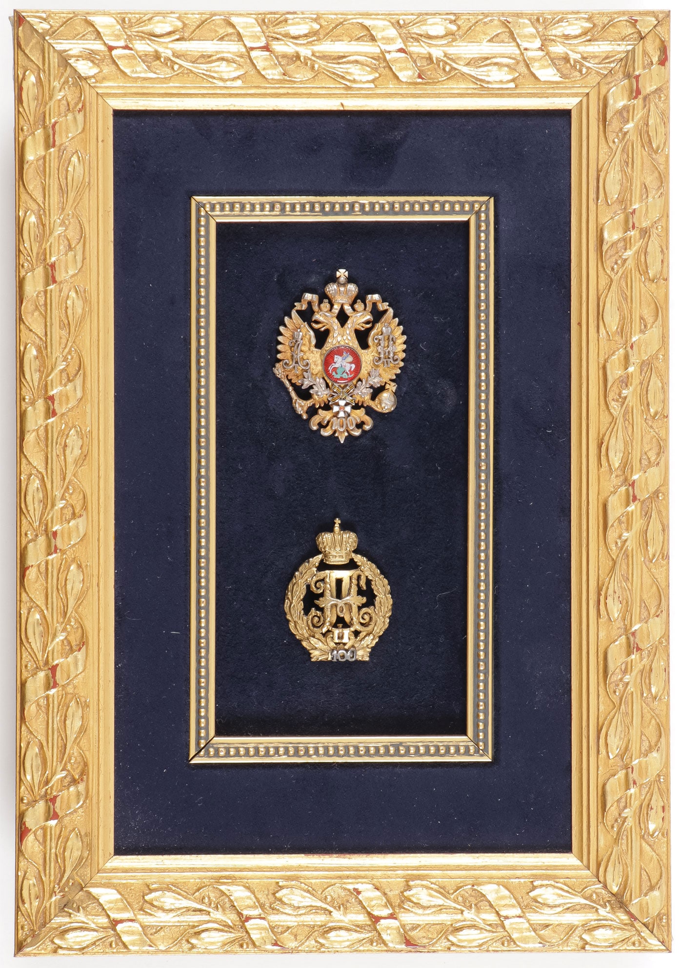 A PAIR OF IMPERIAL RUSSIAN MILITARY BADGES (1 of 6)