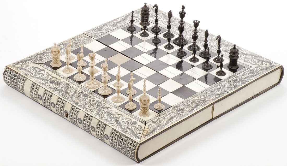 EXTENSIVE GAMING SET 19th C (1 of 6)