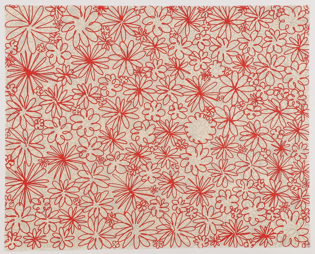 SIGNED MODERN ART PRINT POLLY APFELBAUM: POLLY APFELBAUM (American b. 1955)Tough Love - 2007Lithograph on OkawaraSigned, dated, and editioned 25/95 lower marginSheet size 18 inches x 22.5 inches, unframed SHIPPING NOTICE